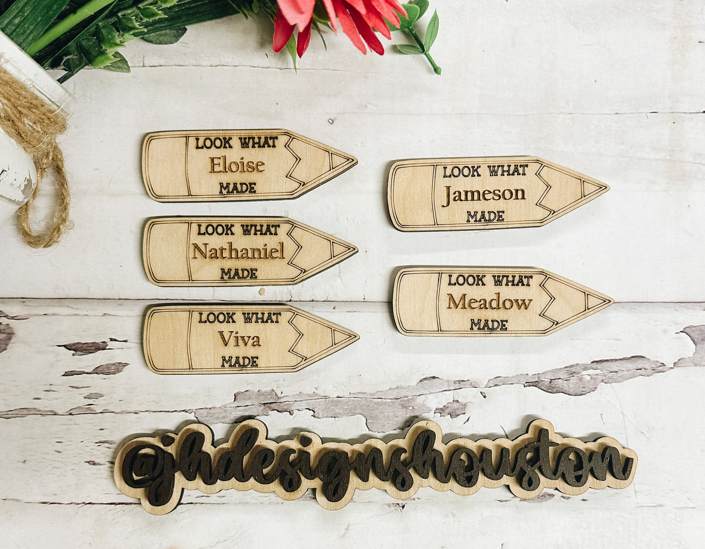 Pencil Name Magnet ⢠Kids Name Magnets