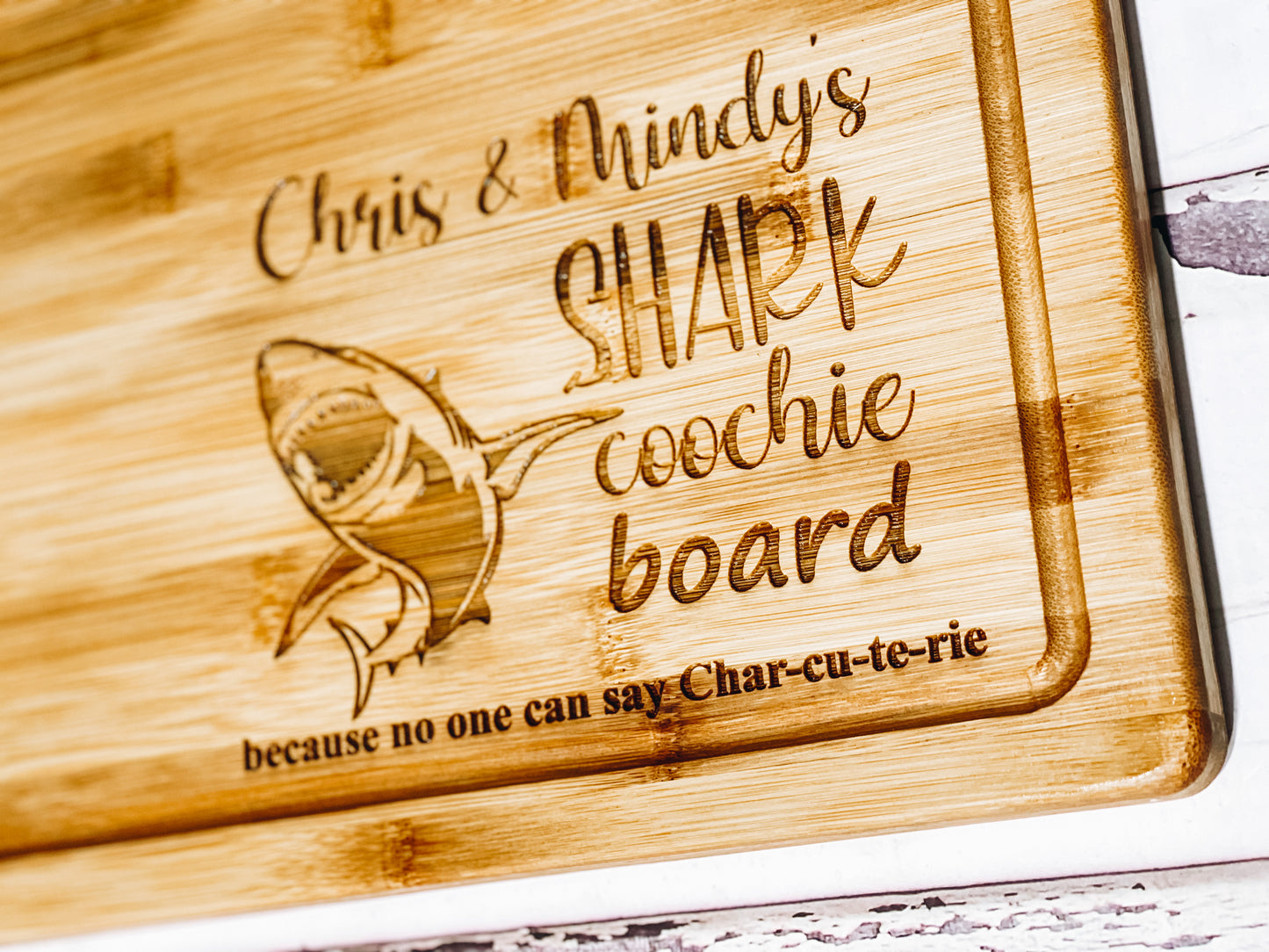 Shark Coochie Serving Board Personalized• Charcuterie Board