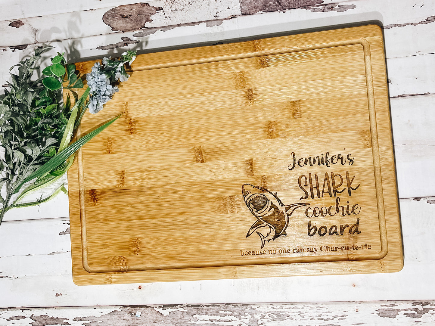Shark Coochie Serving Board Personalized• Charcuterie Board