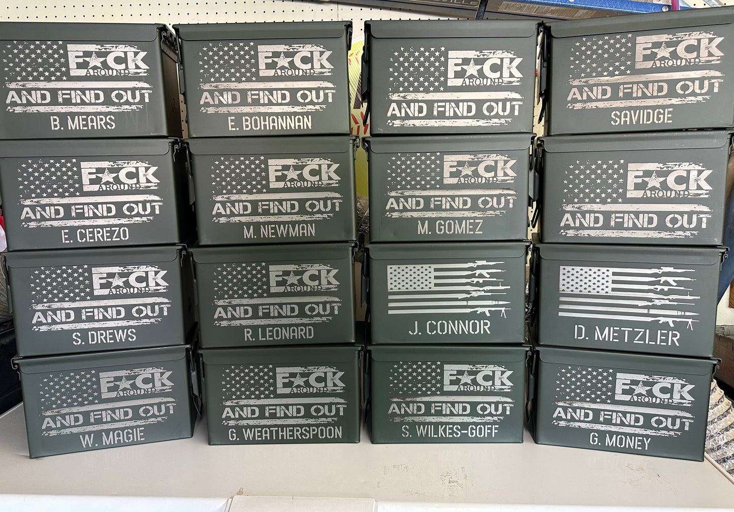 Fuck Around and Find Out Metal Storage Can