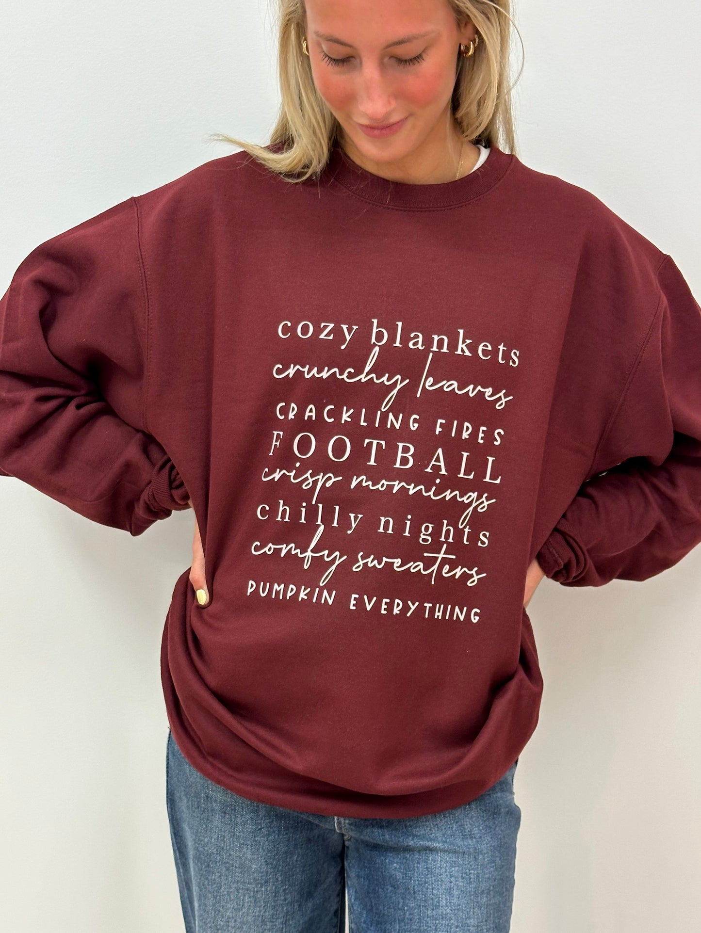 Fall Things CREW AND TEE - RTS (S, XL)