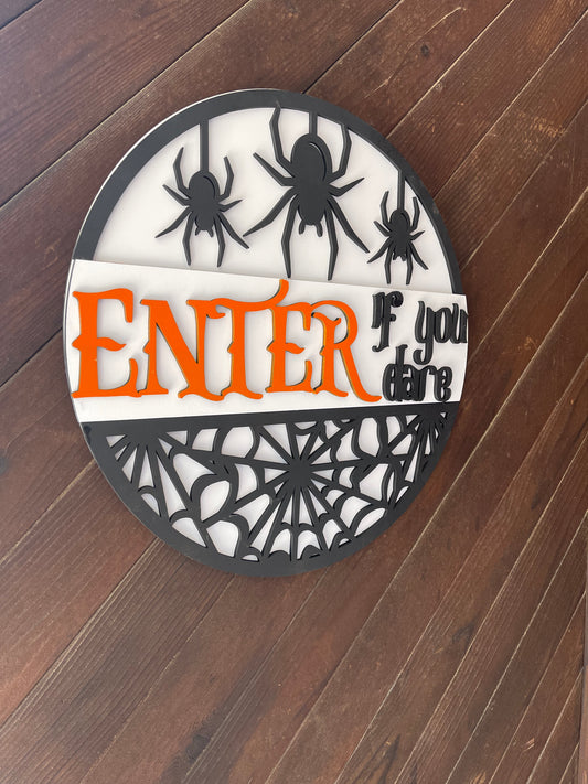 Enter if You Dare Halloween Door Hanger - Halloween Craft Kit