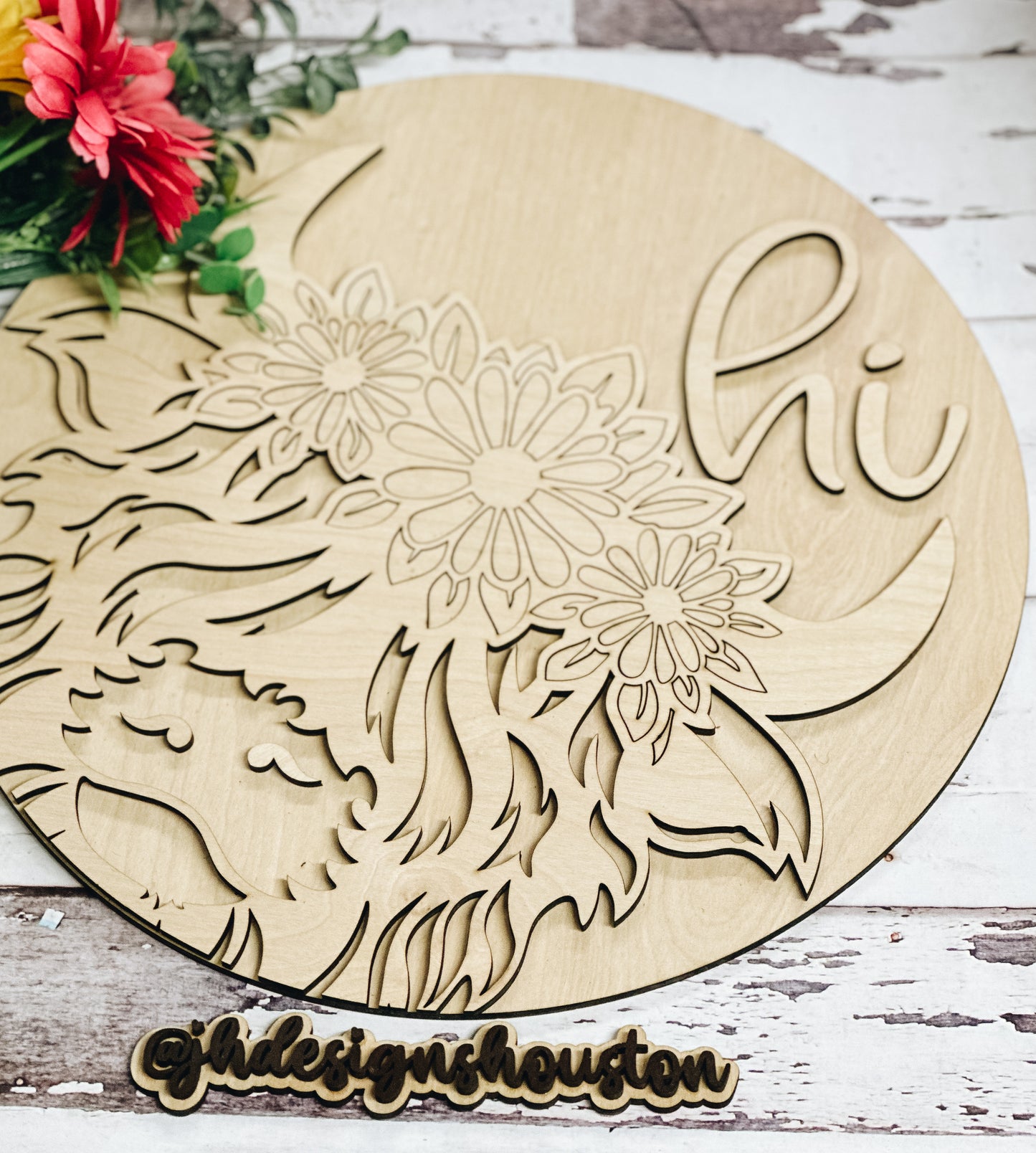 Highland Cow Door Hanger • DIY Sign • Blanks