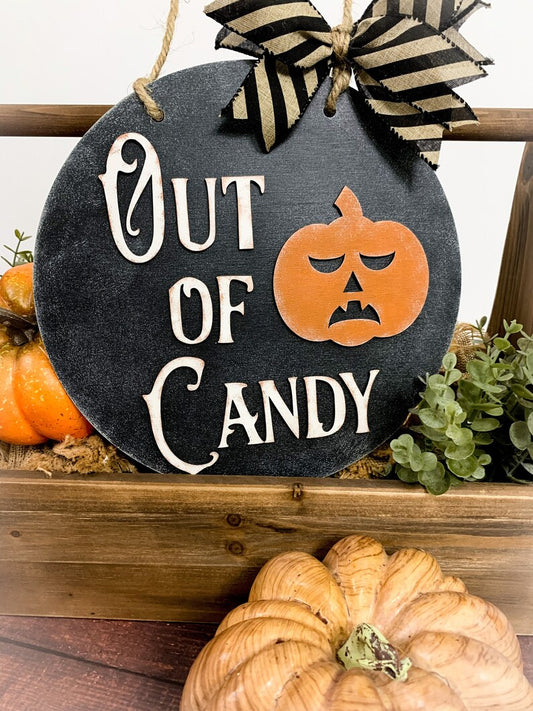 Out of Candy • Halloween Door Hanger • Halloween Craft Kit