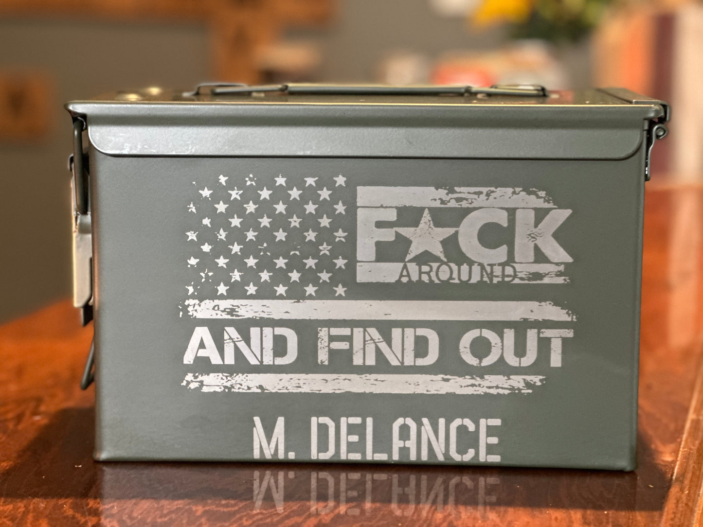 Fuck Around and Find Out Metal Storage Can