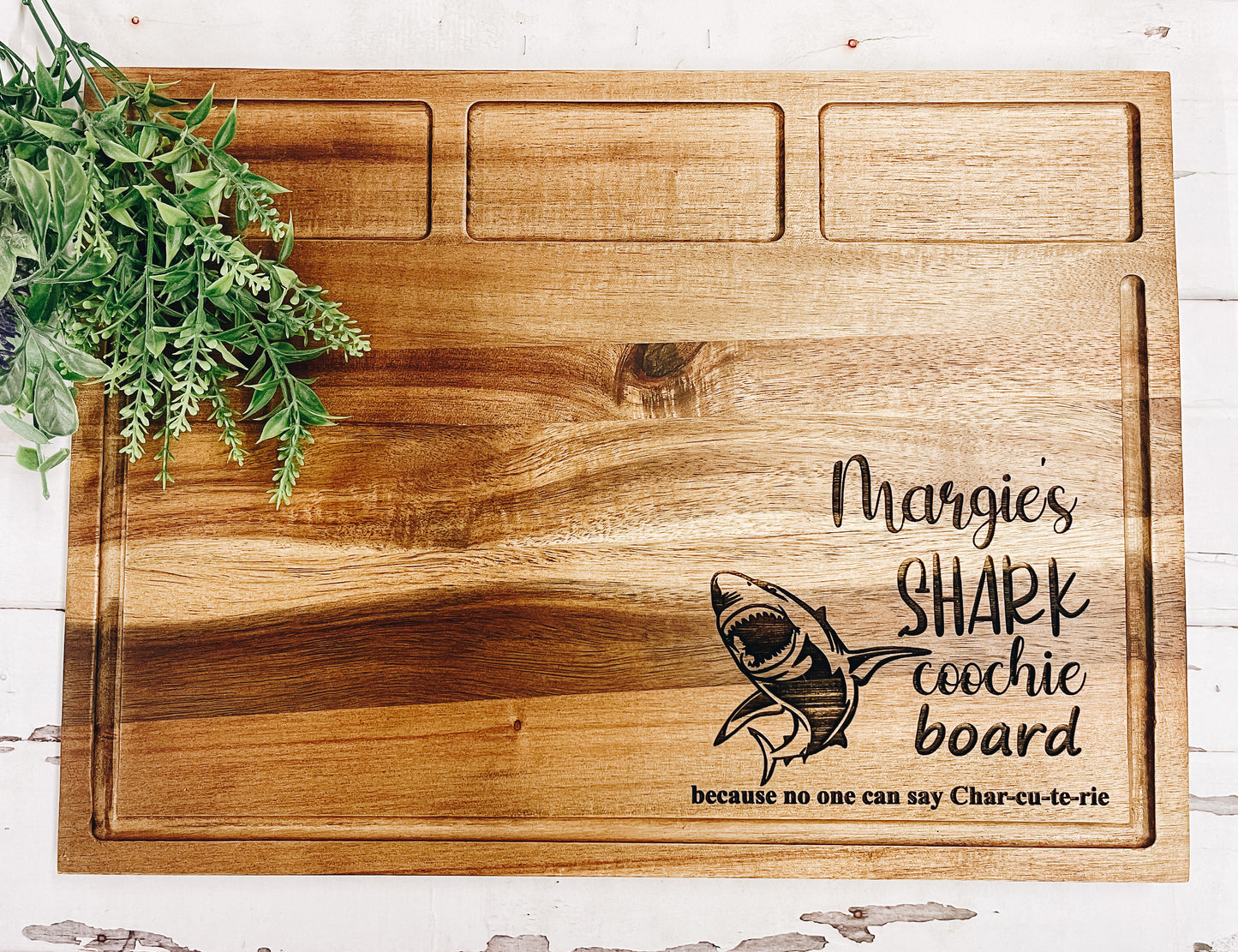 Shark Coochie Serving Board • Charcuterie Board