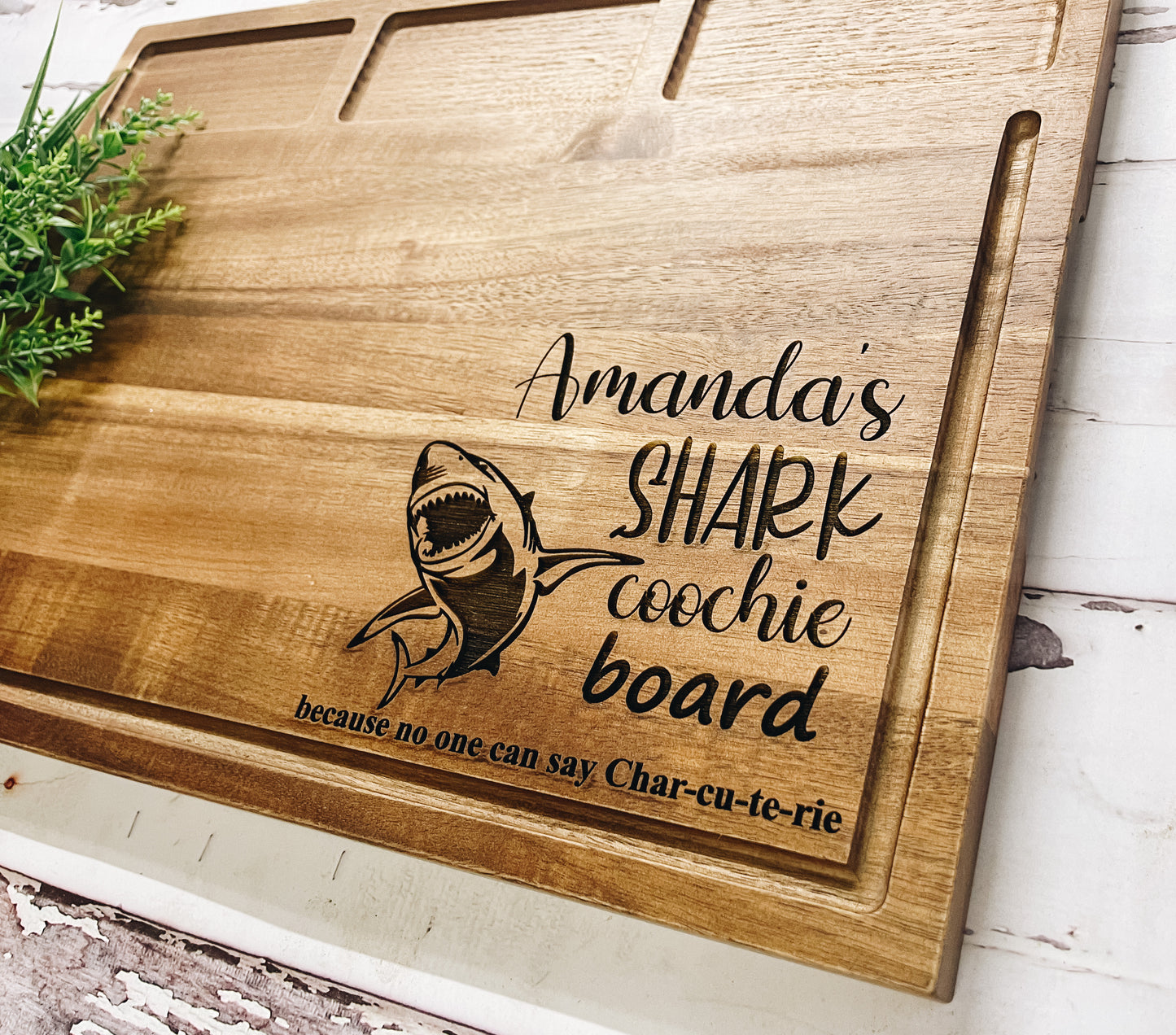 Shark Coochie Serving Board • Charcuterie Board
