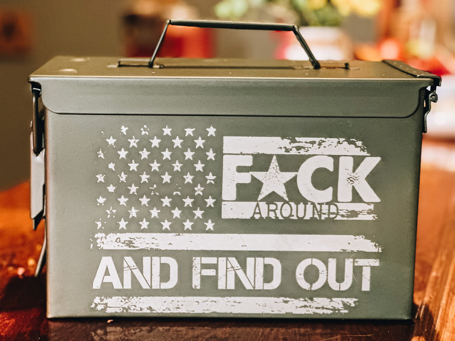 Fuck Around and Find Out Metal Storage Can