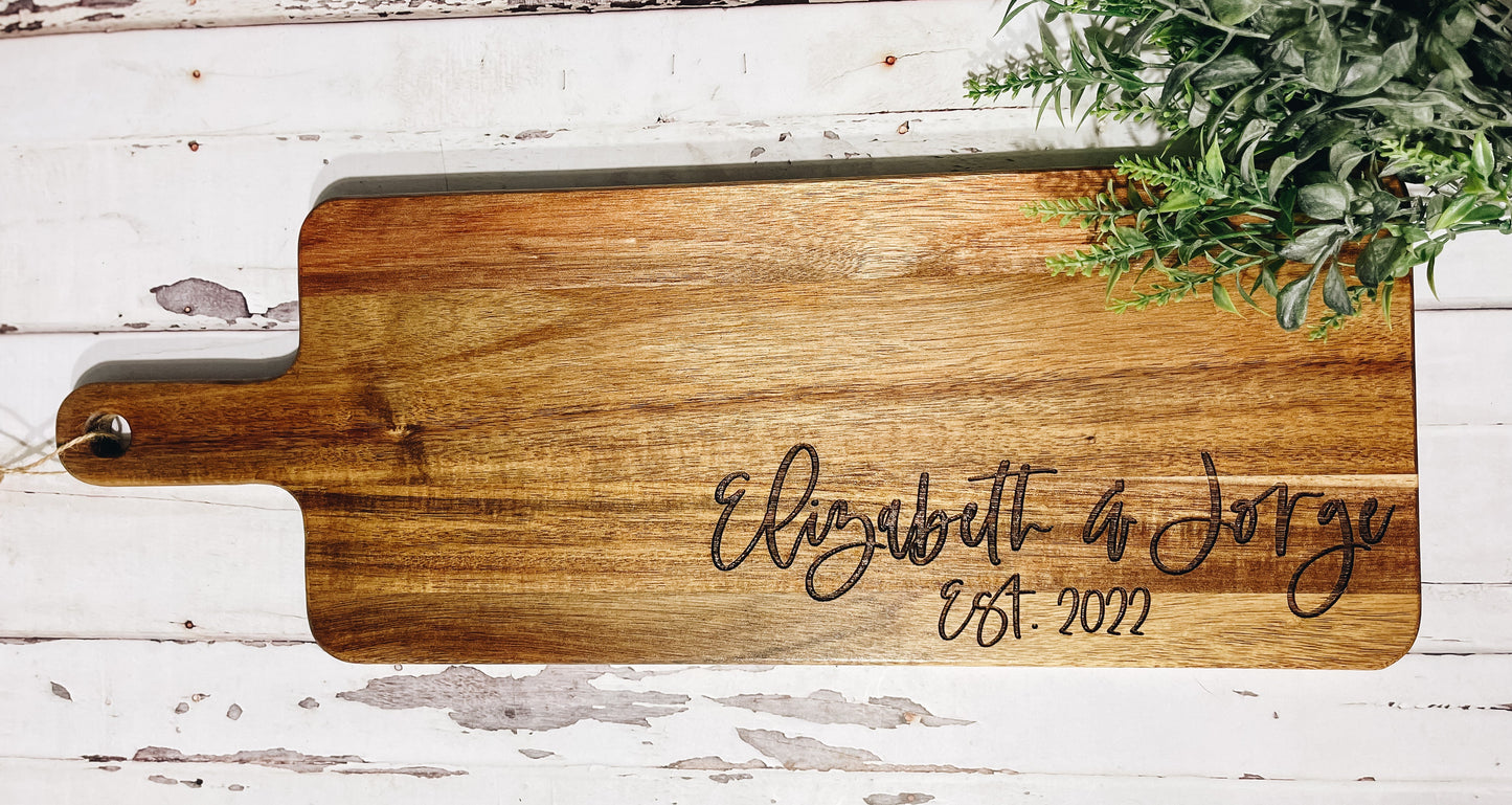 Personalized Serving Board • Charcuterie Board