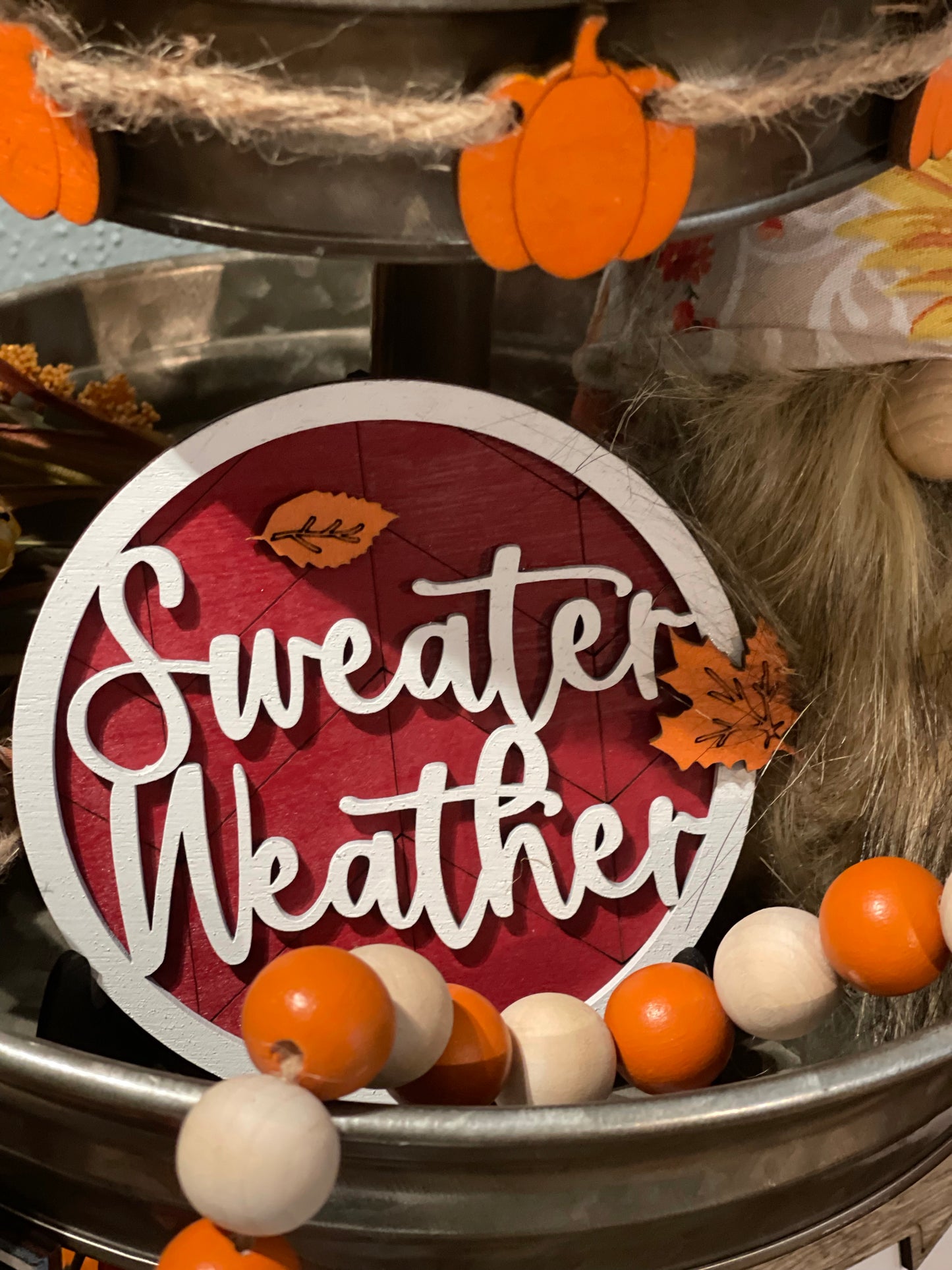 Fall Tiered Tray Set • Fall Decor