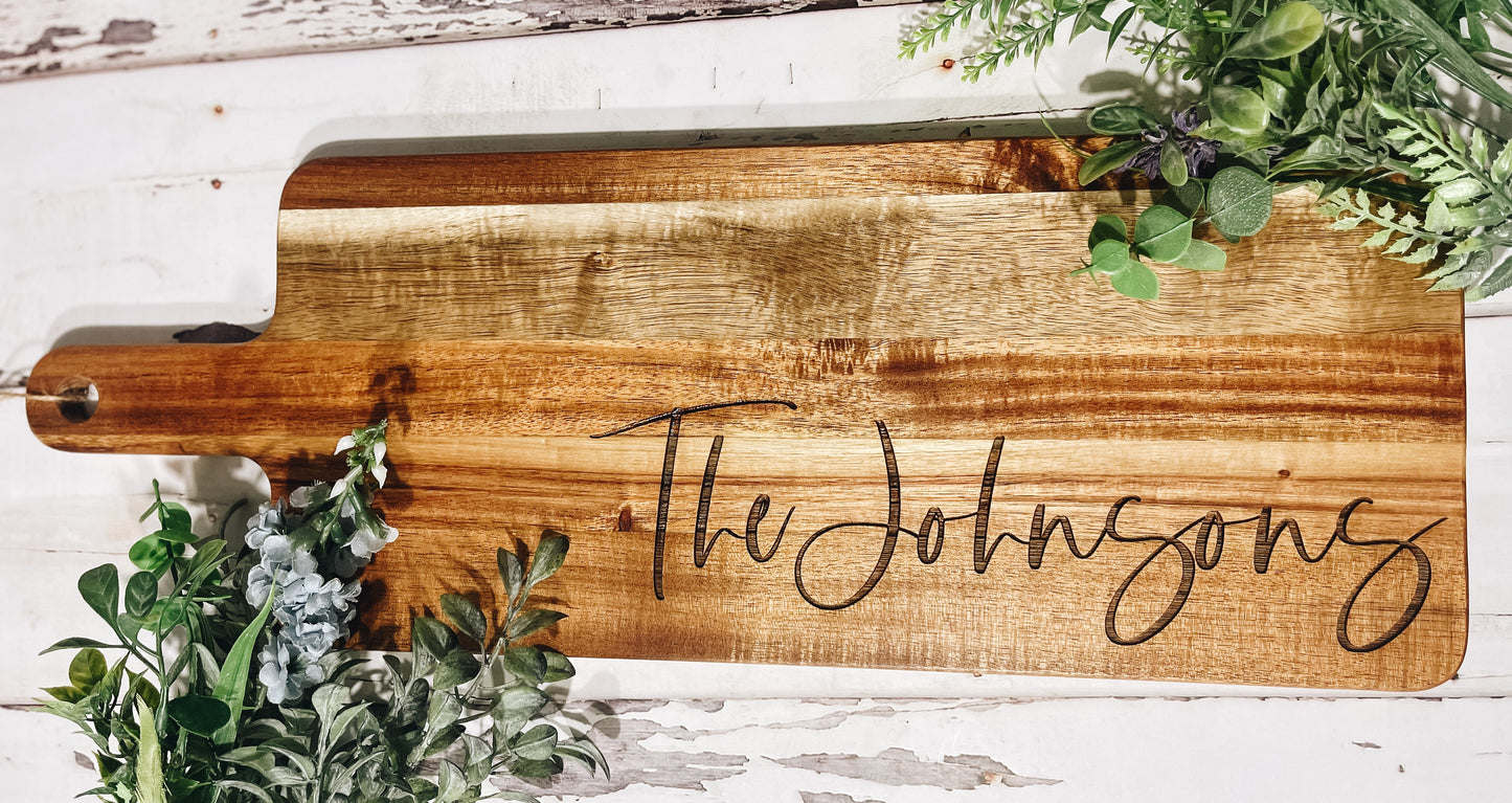 Personalized Serving Board • Charcuterie Board