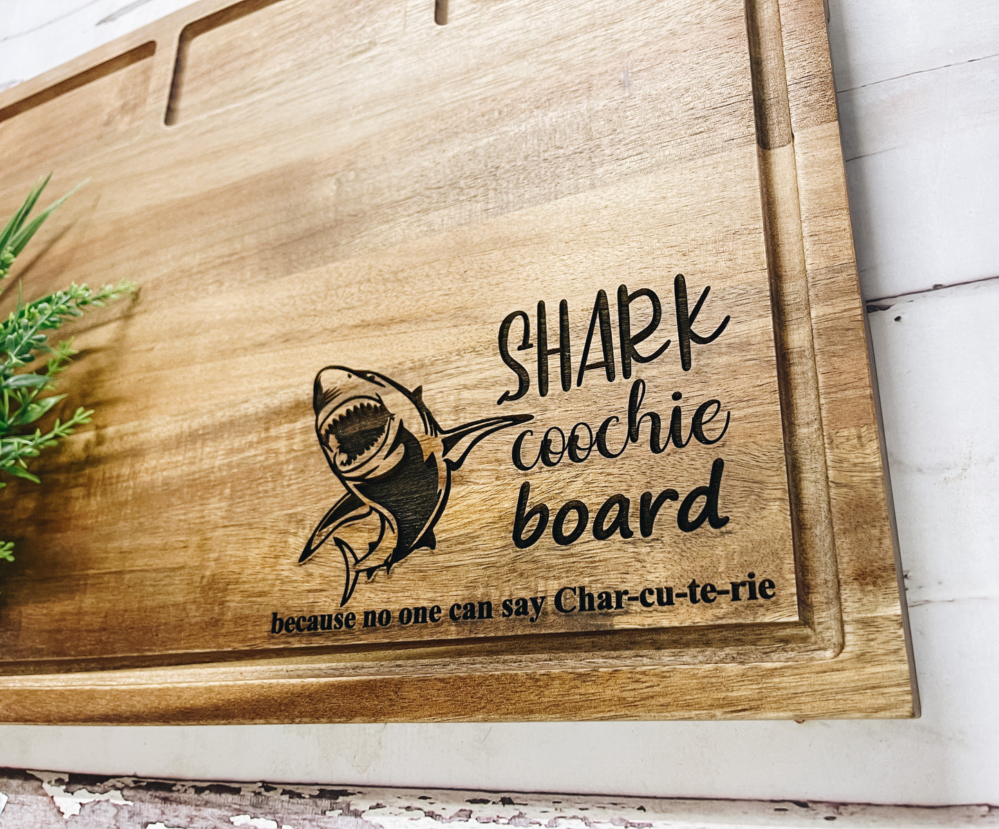 Shark Coochie Serving Board • Charcuterie Board