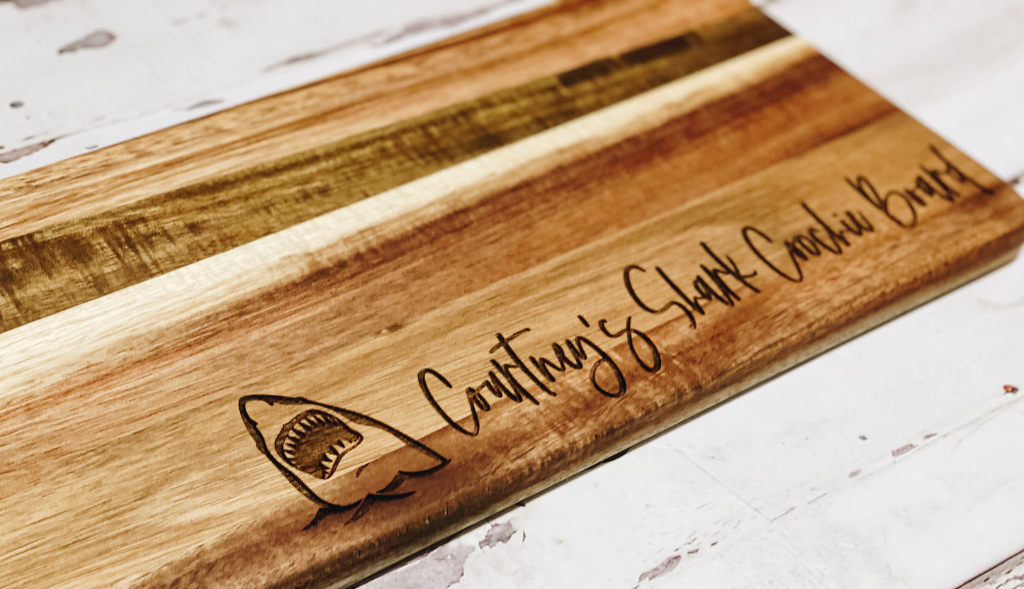 Personalized Cutting Board • Shark Coochie • Charcuterie Board