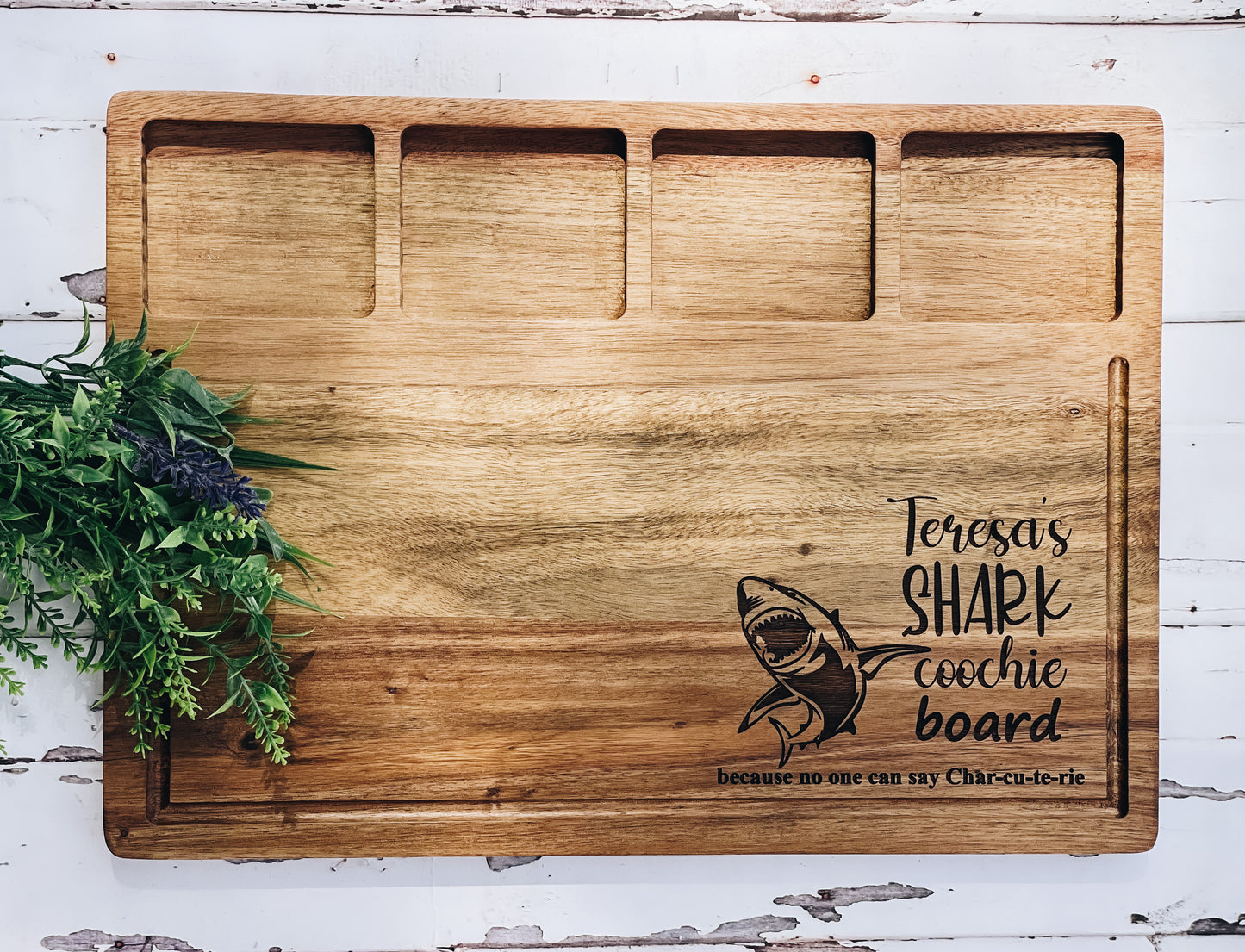 Shark Coochie Serving Board • Charcuterie Board