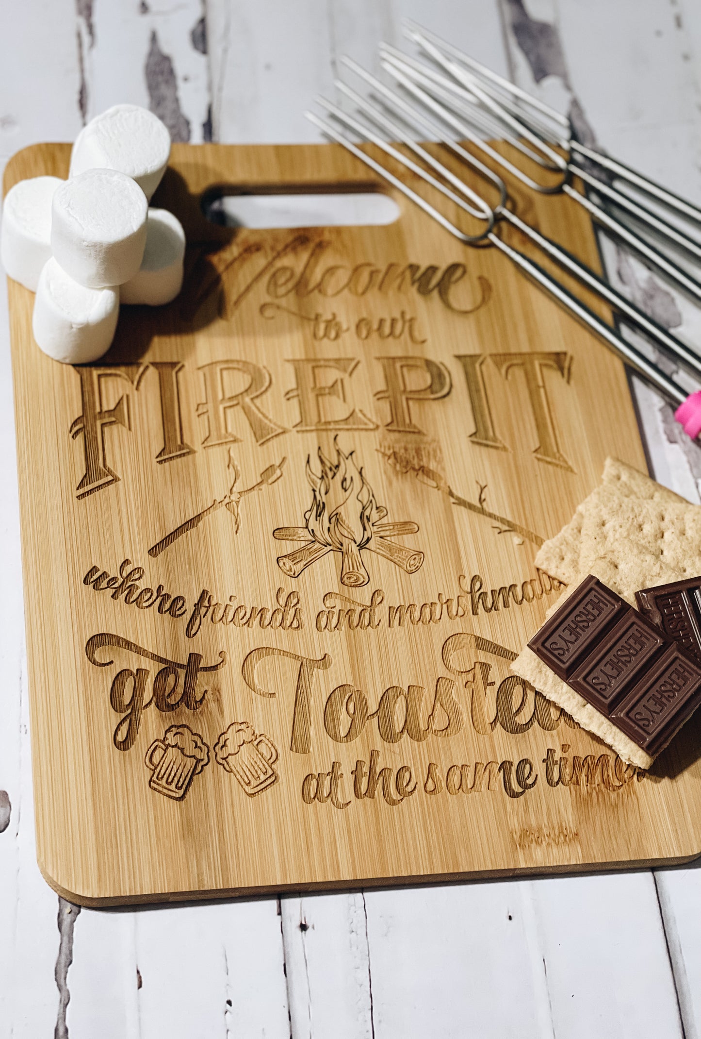 S’mores Kit • Smores Serving Board