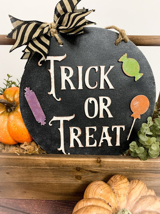 Trick or Treat • Halloween Door Hanger • Halloween Craft Kit