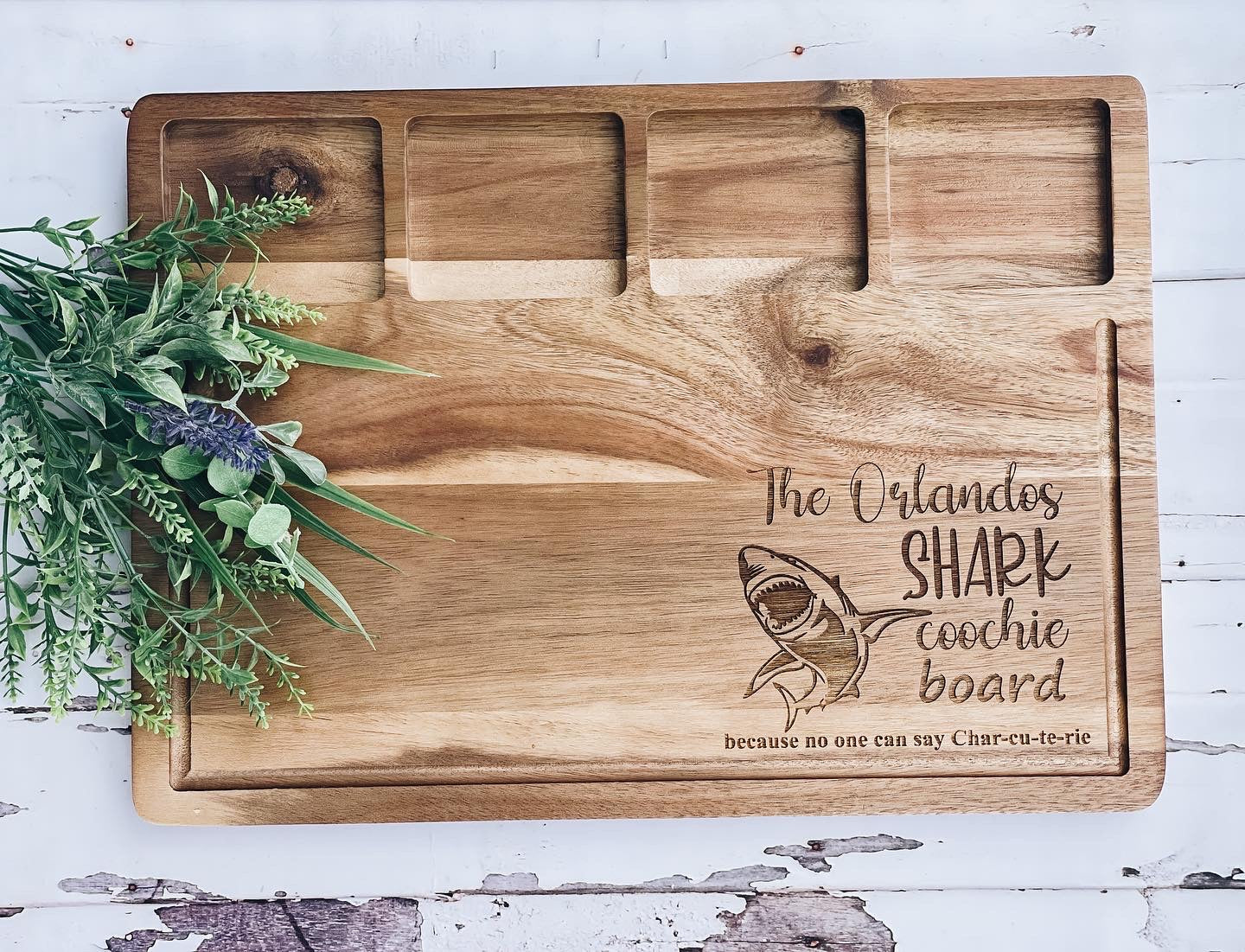 Shark Coochie Serving Board • Charcuterie Board