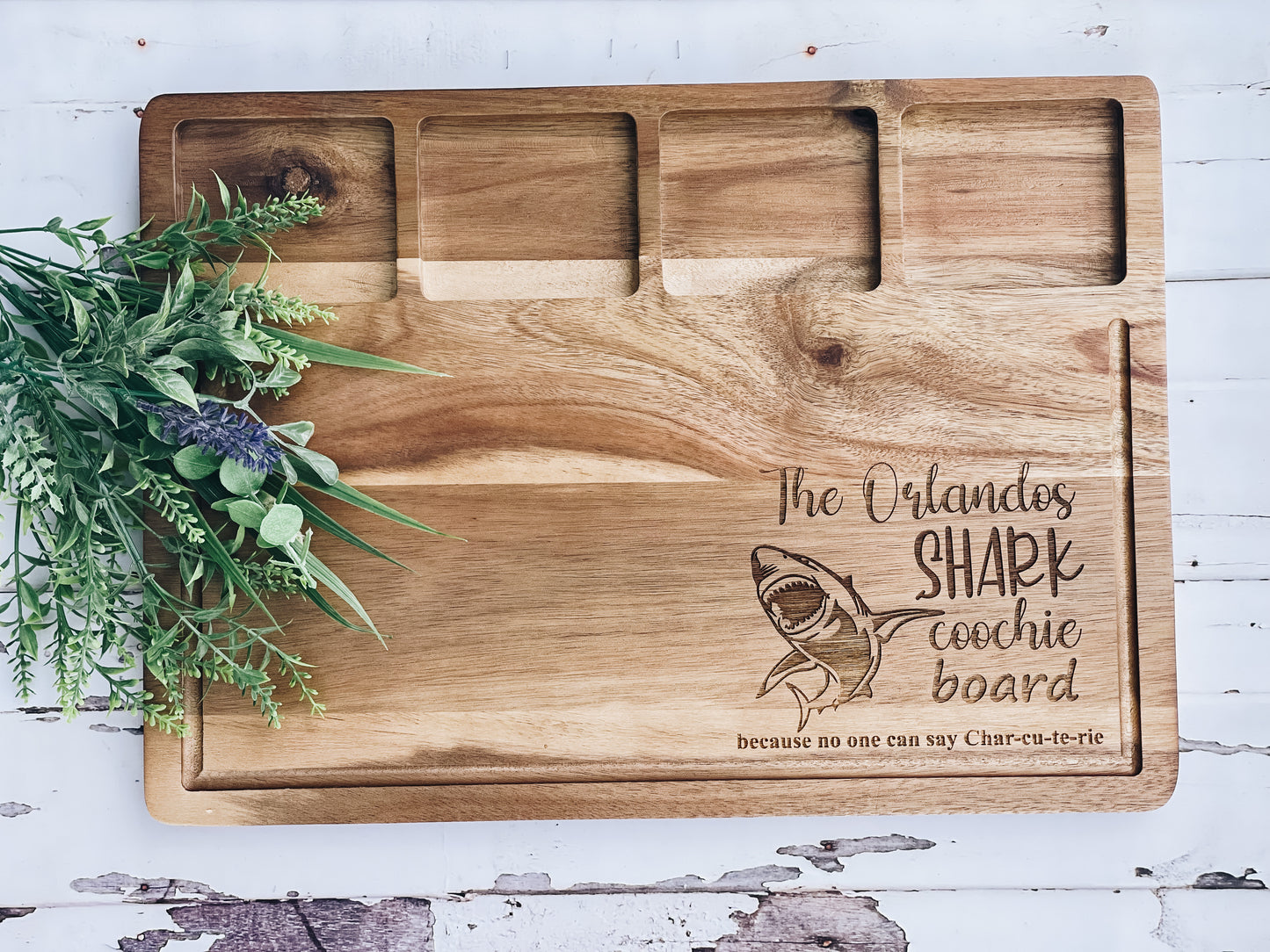 Shark Coochie Serving Board • Charcuterie Board