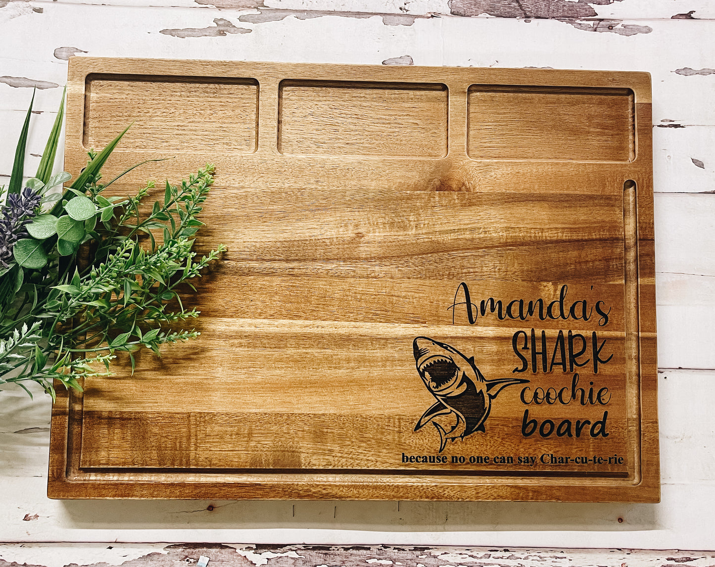 Shark Coochie Serving Board • Charcuterie Board